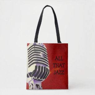 Bolso De Tela Todo ese tote Bage del jazz