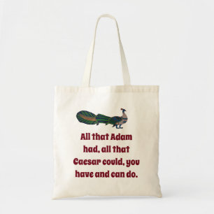 Bolso De Tela Todo Lo Que Adam Tenía - Cita De Confianza