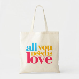 Bolso De Tela Todo lo que necesitas es amor