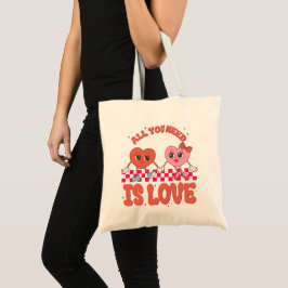 Bolso De Tela Todo lo que necesitas es amor, San Valentín
