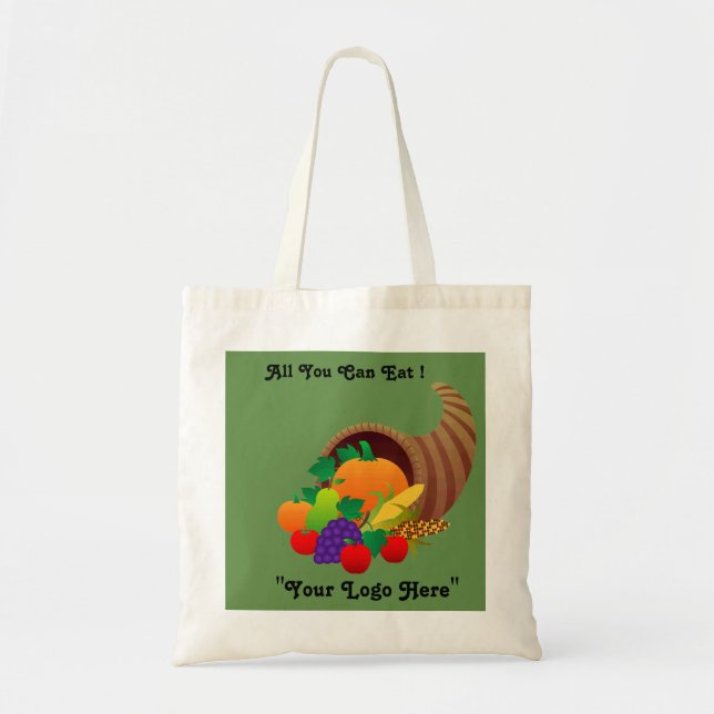 Bolso De Tela "Todo lo que puedas comer" #ToteBag (Frente)