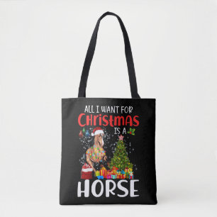 Bolso De Tela Todo Lo Que Quiero Para Los Navidades Es Un Caball