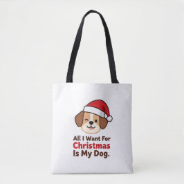 Bolso De Tela Todo lo que quiero para Navidad es el arte de mi p