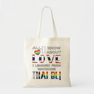Bolso De Tela Todo lo que sé sobre el amor lo aprendí viendo Tha