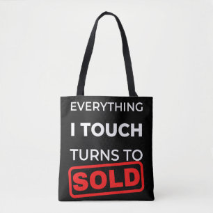 Bolso De Tela Todo Lo Que Toco Se Vuelve Vendido