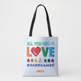 Bolso De Tela ¡Todo lo que usted necesita es amor y Boardgames!