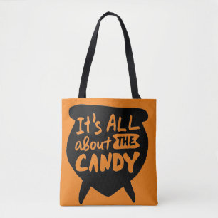 Bolso De Tela Todo se trata de la Halloween de dulces