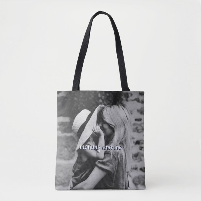 Bolso De Tela Todo sobre la foto mami y yo (Anverso)