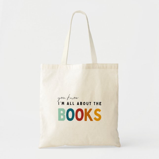 Bolso De Tela Todo sobre los libros (Frente)