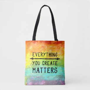 Bolso De Tela Todo usted crea materias