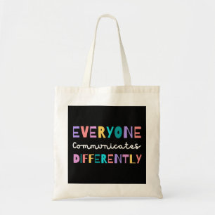Bolso De Tela Todos comunican diferente conciencia del autismo