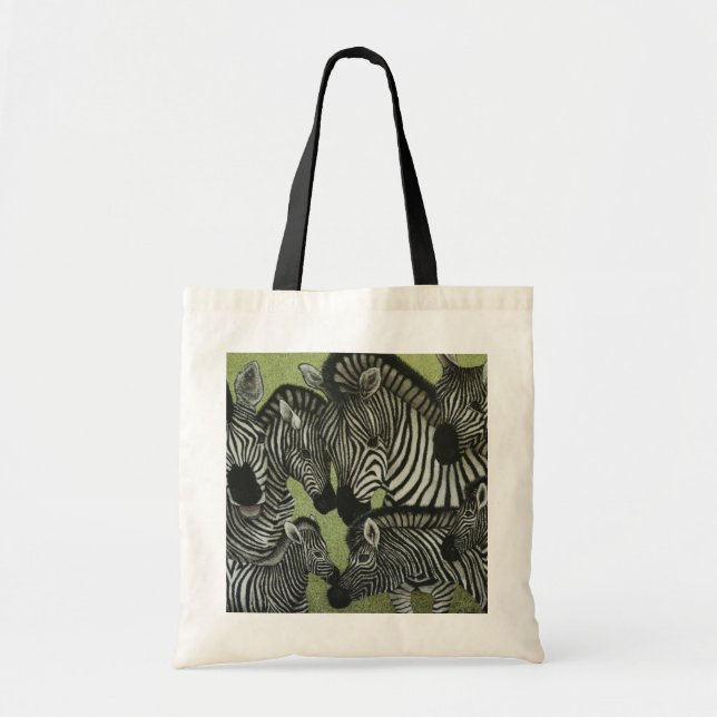 Bolso De Tela Todos en blanco y negro (Frente)
