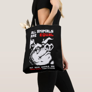Bolso De Tela Todos los animales son iguales 1