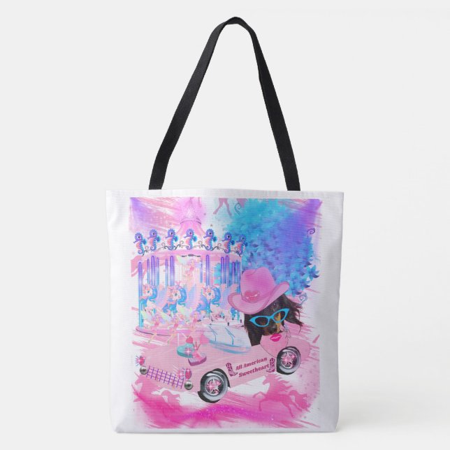 Bolso De Tela Todos los bolsitas de tocador de la novia (Anverso)