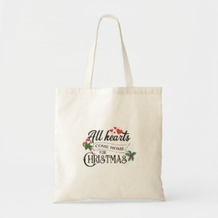 Bolso De Tela Todos los corazones vuelven a casa por Navidad
