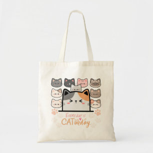 Bolso De Tela Todos los días es Cat-urday