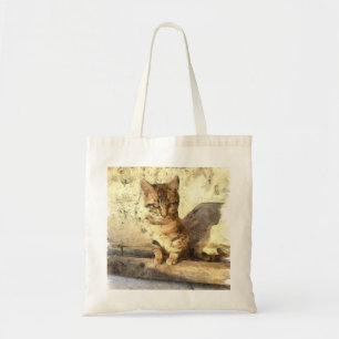 Bolso De Tela Todos Los Gatos Son Negros En El Borrador De Lápiz