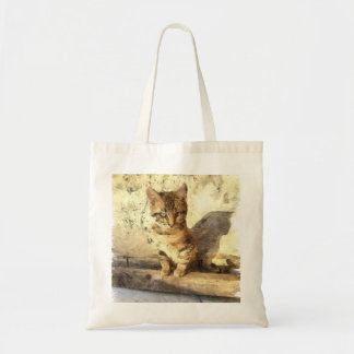 Bolso De Tela Todos Los Gatos Son Negros En El Borrador De Lápiz