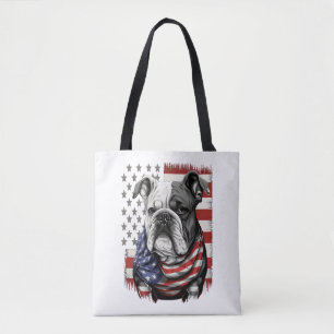 Bolso De Tela TODOS LOS PERROS AMERICANOS HOMBRES DE bulldog ing