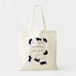 Bolso De Tela Todos los que vagan... ¡Scotties también!