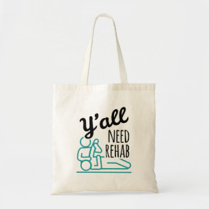 Bolso De Tela Todos necesitan rehabilitación terapia física dive