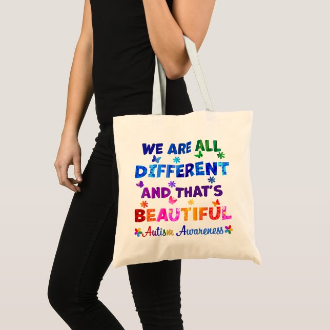 Bolso De Tela Todos somos diferentes (Anverso (producto))