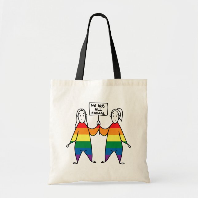 Bolso De Tela Todos somos iguales (Frente)