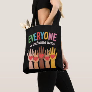 Bolso De Tela Todos Son Bienvenidos Aquí