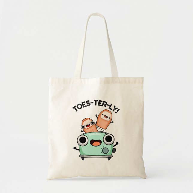 Bolso De Tela Toes-terly Funny Toe Pun (Frente)