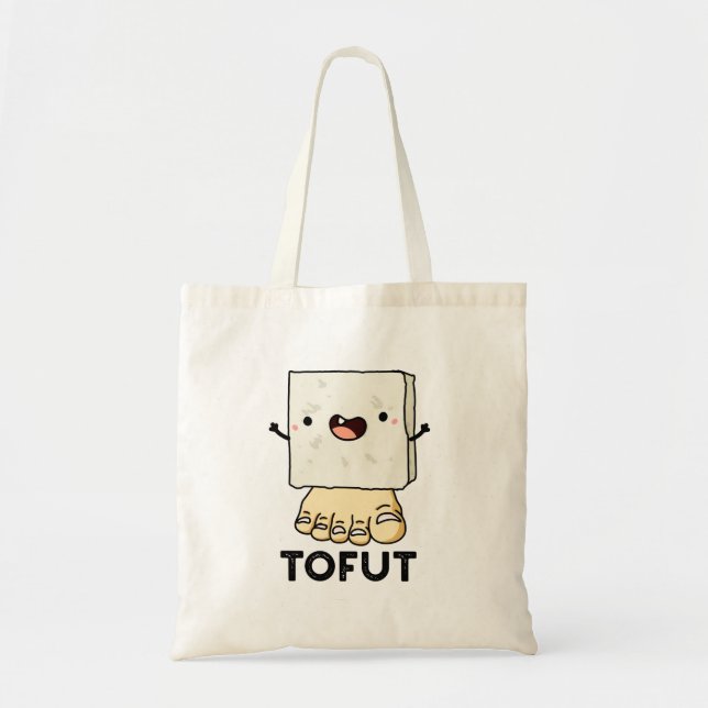 Bolso De Tela Tofut Funny Tofu Pun (Frente)
