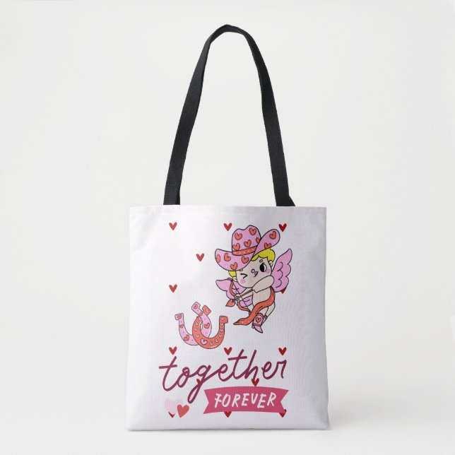 BOLSO DE TELA TOGETHER FOREVER COUNTRY STYLE  (Anverso)