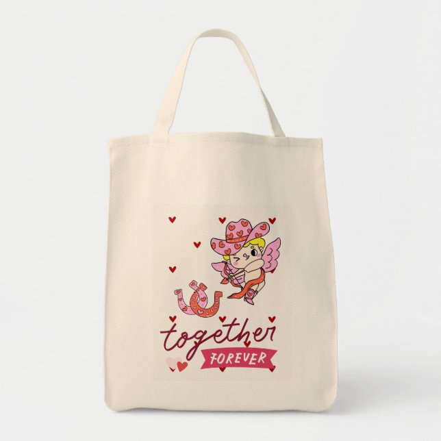 BOLSO DE TELA TOGETHER FOREVER COUNTRY STYLE  (Frente)