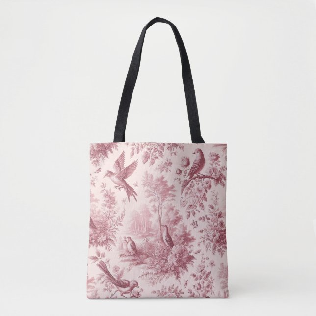 Bolso De Tela Toile Pink Vintage (Anverso)