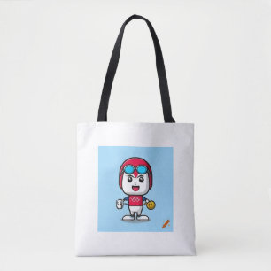 Bolso De Tela "Tokio 2008: Tote de diseño de mascota inspirado e