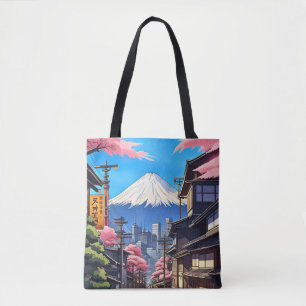 Bolso De Tela Tokio Mt Fuji