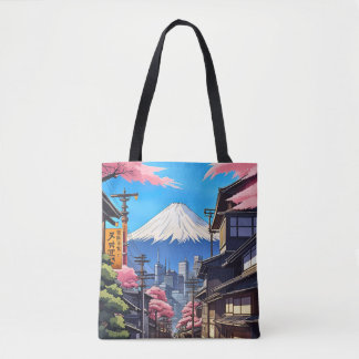Bolso De Tela Tokio Mt Fuji