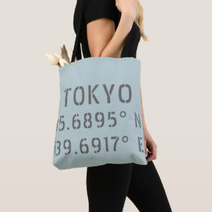 Bolso De Tela Tokyo Latitude & Longitude