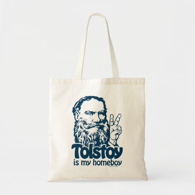 Bolso De Tela Tolstoy es mi tote del Homeboy (Frente)
