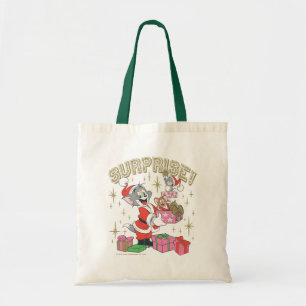 Bolso De Tela Tom, Jerry y Nibbles Holiday Surprise