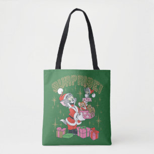 Bolso De Tela Tom, Jerry y Nibbles Holiday Surprise