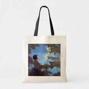 Bolso De Tela Tom viendo la luna, Jessie Willcox Smith