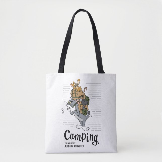 Bolso De Tela Tom y Jerry Camping (Anverso)