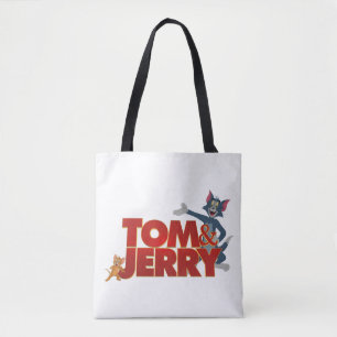 Bolso De Tela Tom y Jerry con el logotipo de película