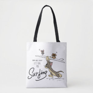 Bolso De Tela Tom y Jerry "Es hora de navegar"