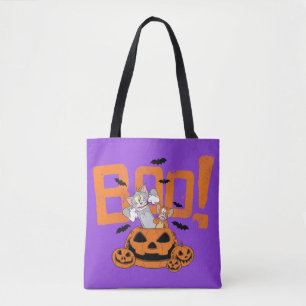 Bolso De Tela Tom y Jerry   Feliz Boo de Halloween