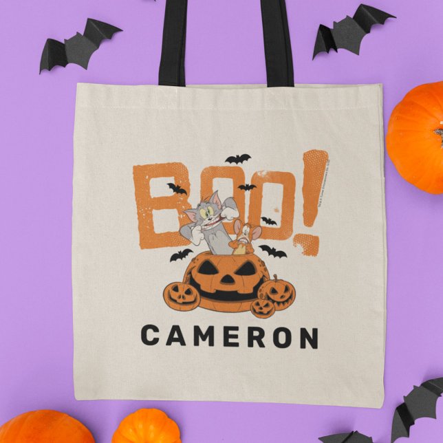 Bolso De Tela Tom y Jerry | Feliz Boo de Halloween (Subido por el creador)