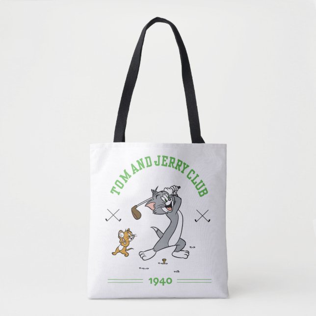 Bolso De Tela Tom y Jerry Golfing Club 1940 (Anverso)