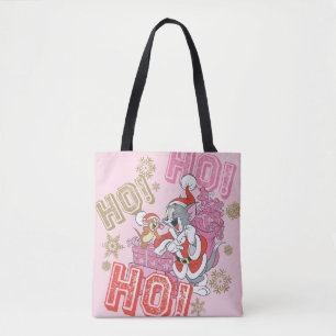 Bolso De Tela Tom y Jerry "¡Ho! ¡Ho! ¡Ho!" Entrega de regalo San