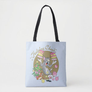 Bolso De Tela Tom y Jerry Holiday Cheer