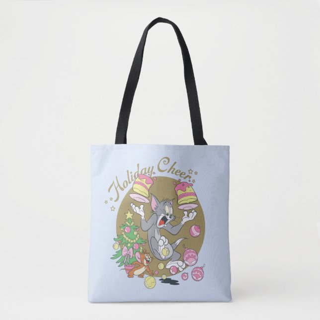 Bolso De Tela Tom y Jerry Holiday Cheer (Anverso)
